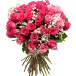 La vie en rose - Bouquet de roses rose fraîches à Marrakech