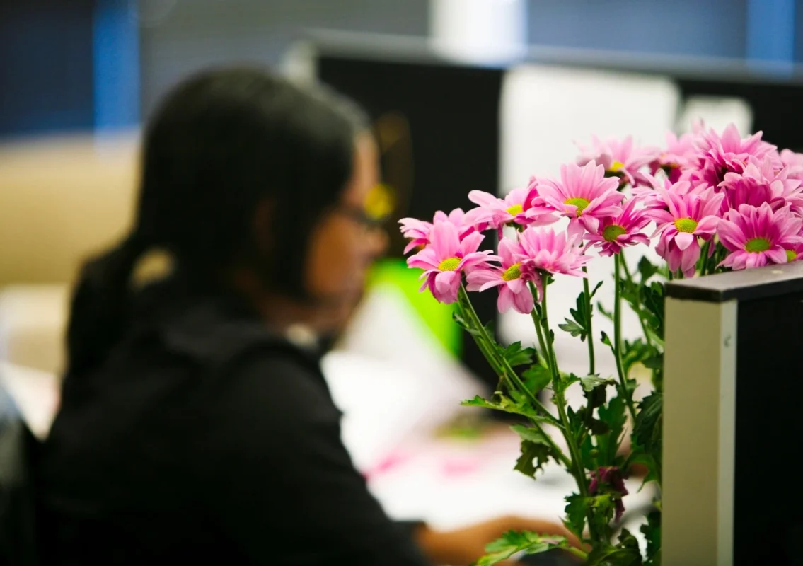 Fleurs pour travailleurs