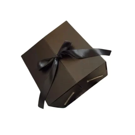 Coffret de roses rouges et roses formant I ♥ U - Fleuriste Marrakech