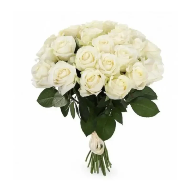 Bouquet de roses blanches élégantes Blanche Romance – Fleuriste Marrakech
