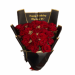Bouquet Flamme d’Anniversaire en roses rouges livré à Marrakech